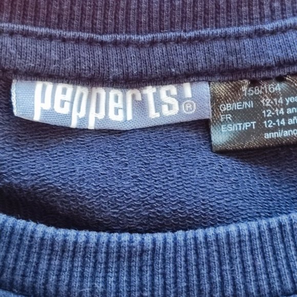 Navy & pink long sleeve sweatshirt girl size 158/164 - Picture 5 of 6